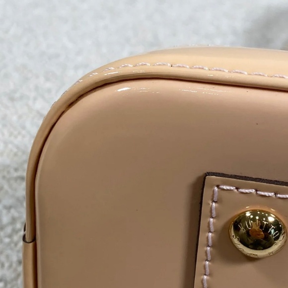 Authentic Pre-Owned Louis Vuitton Alma BB Rose Ballerine Vernis - Picture 9 of 16